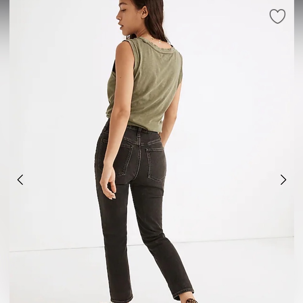 Madewell black curvy perfect vintage Jean